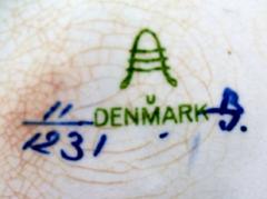 Royal Copenhagen Tranquebar, Rare Small Teapot, Decoration Number 11/1231