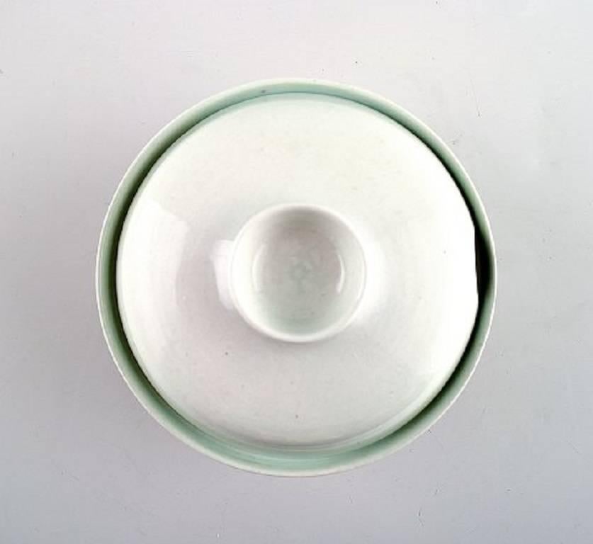 Royal Copenhagen/Aluminia Tranquebar, rare covered jars/sugar bowls, two pieces.

Decoration number 11/2831.

1st. factory quality. Perfect condition.

Measures:Diameter 11 cm. Height 10 cm.