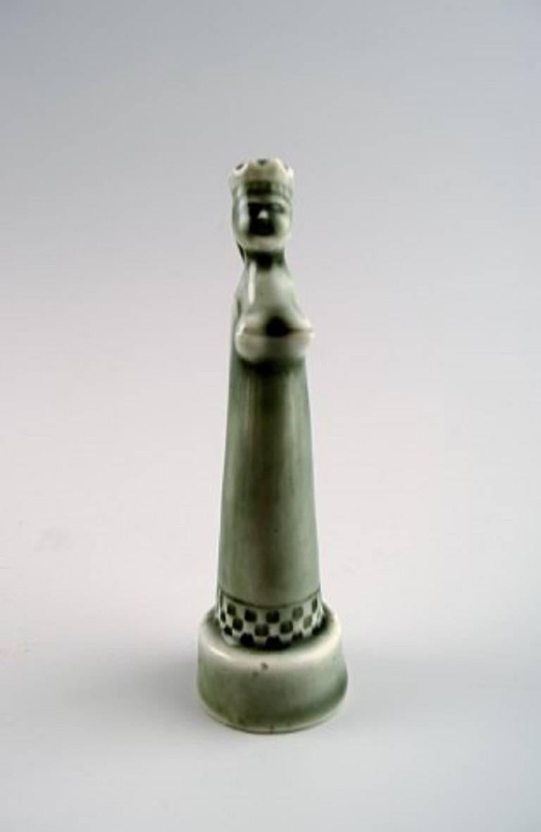 Swedish Sven Wejsfelt for Gustavsberg, Complete Set of Chess Pieces in Ceramics For Sale