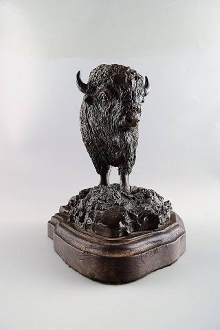bronze bison