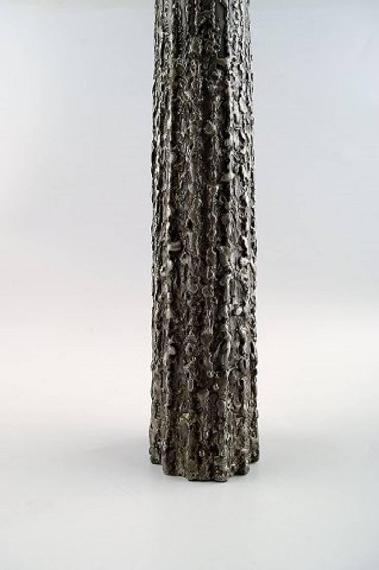 Mid-Century Modern Large Vase of Pewter in Modern Design, France, Mid-20th Century For Sale
