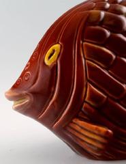 Rörstrand Stoneware Figure by Gunnar Nylund, Fish