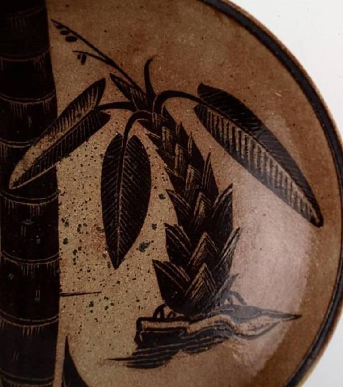 Royal Copenhagen Large Bowl by Nils Thorsson, Jungle Series, 1930s 