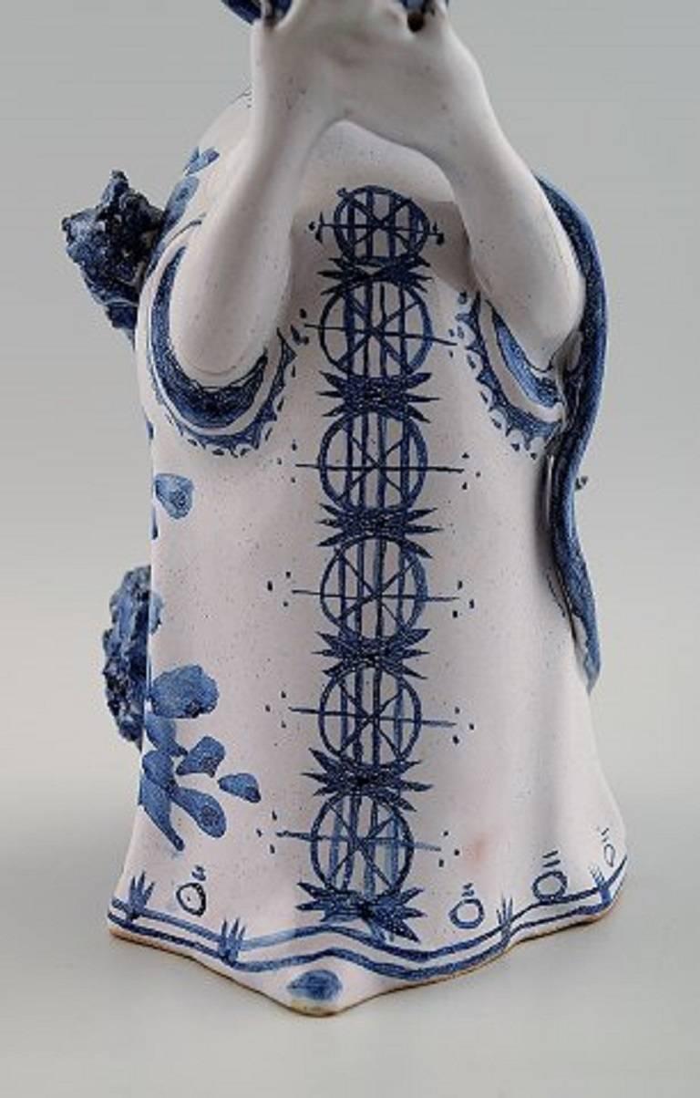 Late 20th Century Bjorn Wiinblad Unique Ceramics Figure, Aunt, 1970, The Blue House