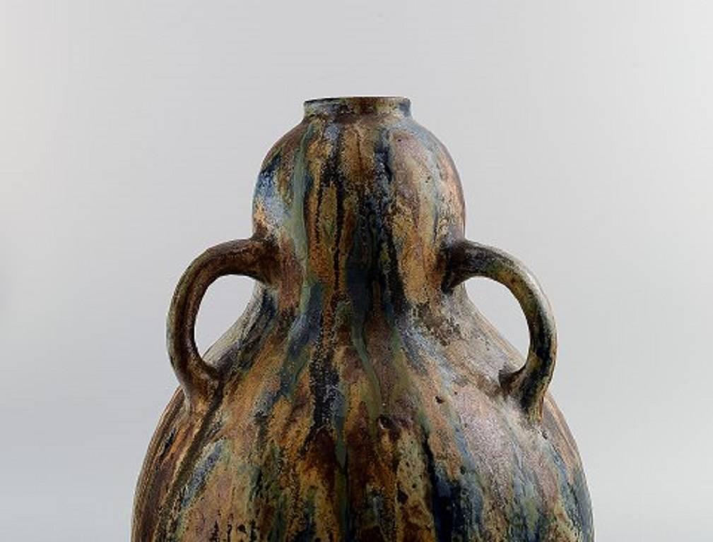 art deco vase with handles