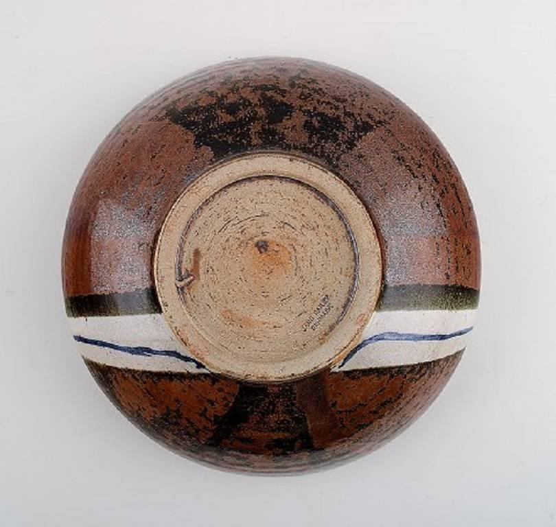 Jane Bailey, Large Bonbonnière / Lidded Jar in Stoneware, Denmark, circa 1970s For Sale 1