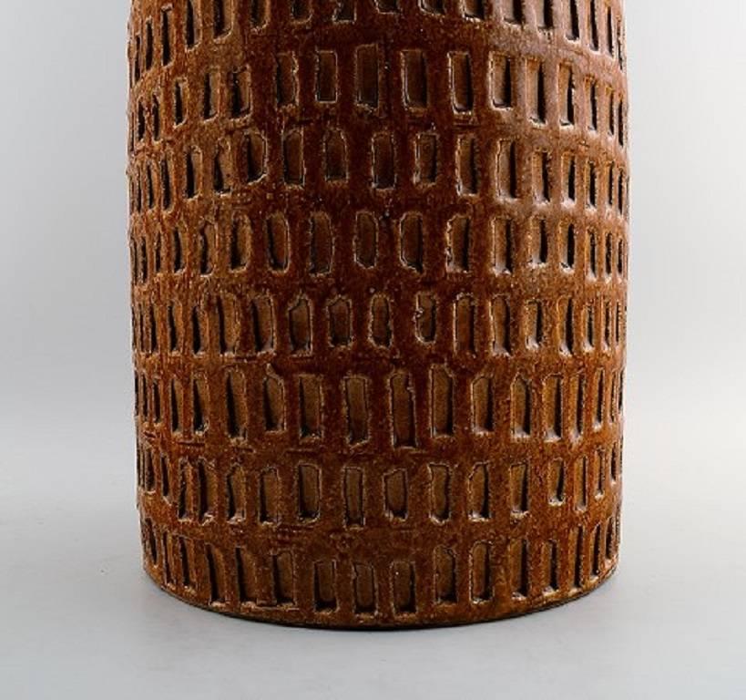 Scandinavian Modern Mari Simmulson for Upsala-Ekeby Ceramic Floor Vase, Sweden, circa 1960