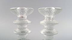 Pair of Iittala Festivo Candlesticks Design by Timo Sarpaneva