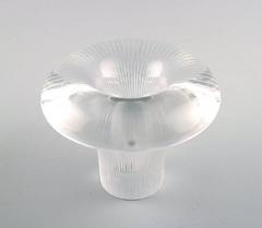Tapio Wirkkala for Iittala, Clear Glass Vase Shaped like a Mushroom