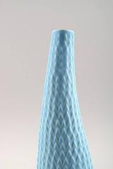 Gustavsberg, Sweden, a Pair of Reptile Vases in Turquoise by Stig Lindberg