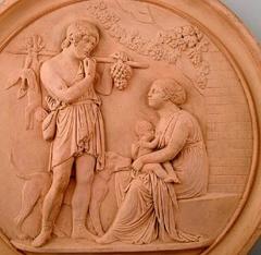P. Ipsen's, Copenhagen, Plaque in Fired Clay/Terracotta