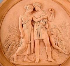P. Ipsen's, Copenhagen, Plaque in Fired Clay/Terracotta