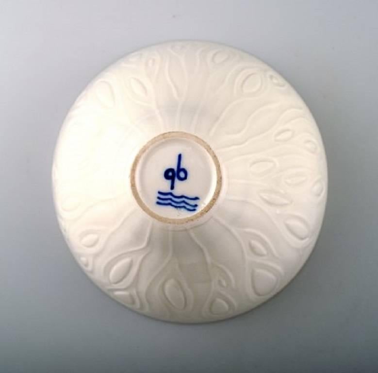 Danish Unique Gerd Bøgelund/Bogelund for Royal Copenhagen Bowl in Rice Porcelain For Sale