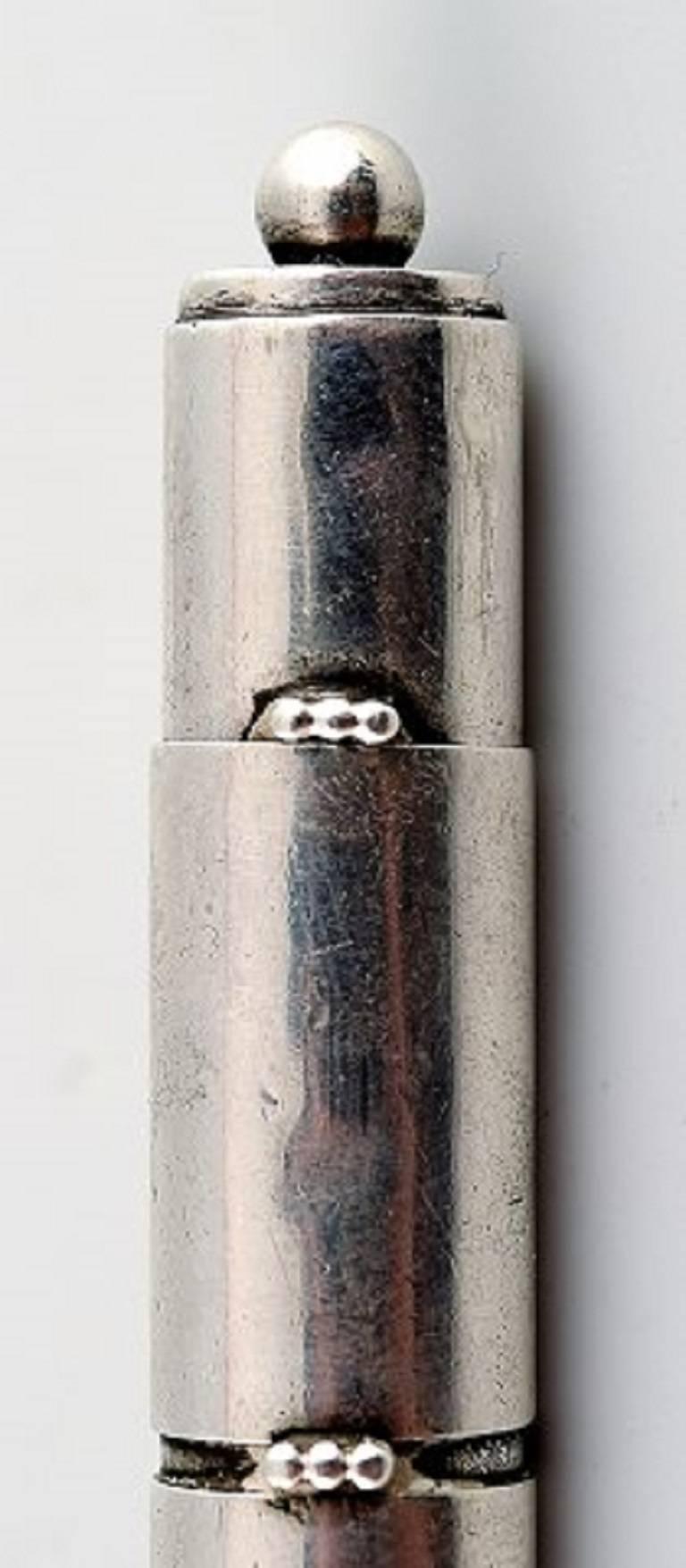 Danish Georg Jensen, Very Rare Snuff Spoon in Sterling Silver, Dessin 242