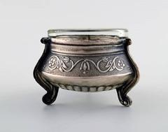 Three Russian Salt Cellar with Glass Insert, circa 1900