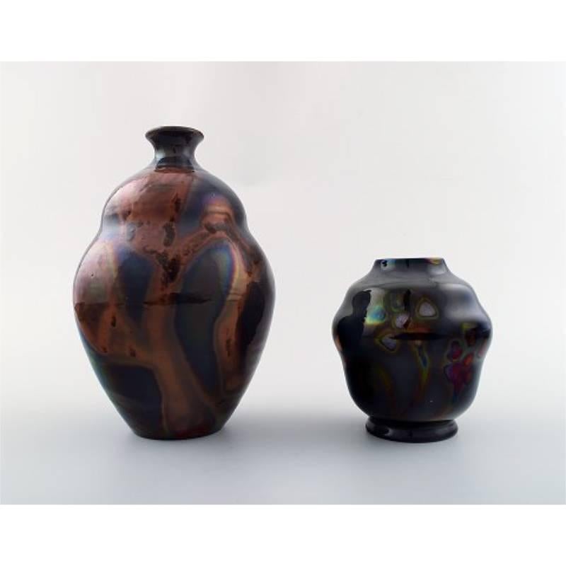 Scandinave moderne ke Holm pour Hgans, deux vases en vente