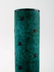 Wilhelm Kåge/Kaage, Gustavsberg, Argenta Vase Decorated with Leaves