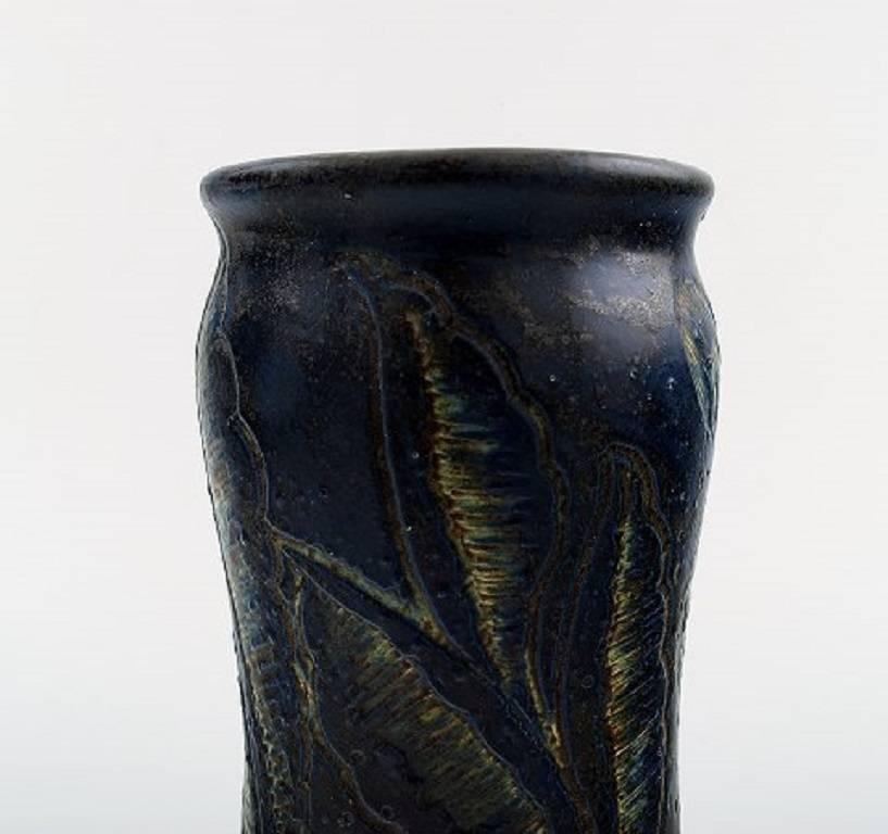 Swedish Unique Josef Ekberg, Gustavsberg Art Deco Art Pottery Vase For Sale