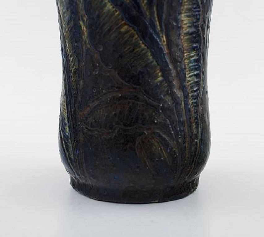 Unique Josef Ekberg, Gustavsberg Art Deco Art Pottery Vase In Excellent Condition For Sale In Copenhagen, DK