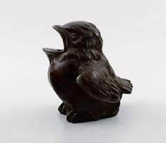 Rare Just Andersen Figure D 2235, Bird Young Bird, in Diskometal