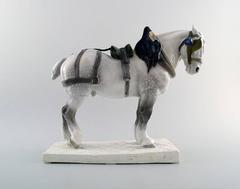 Percheron Horse / French Workhorse in Harness, Royal Copenhagen Figurine