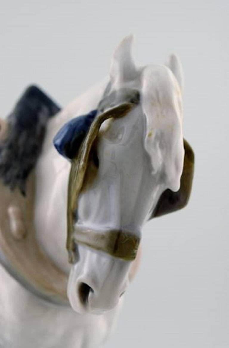 Danish Percheron Horse / French Workhorse in Harness, Royal Copenhagen Figurine