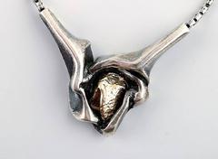 N.E. From Two Necklaces, Sterling Silver, Modern Danish Design, circa 1970s