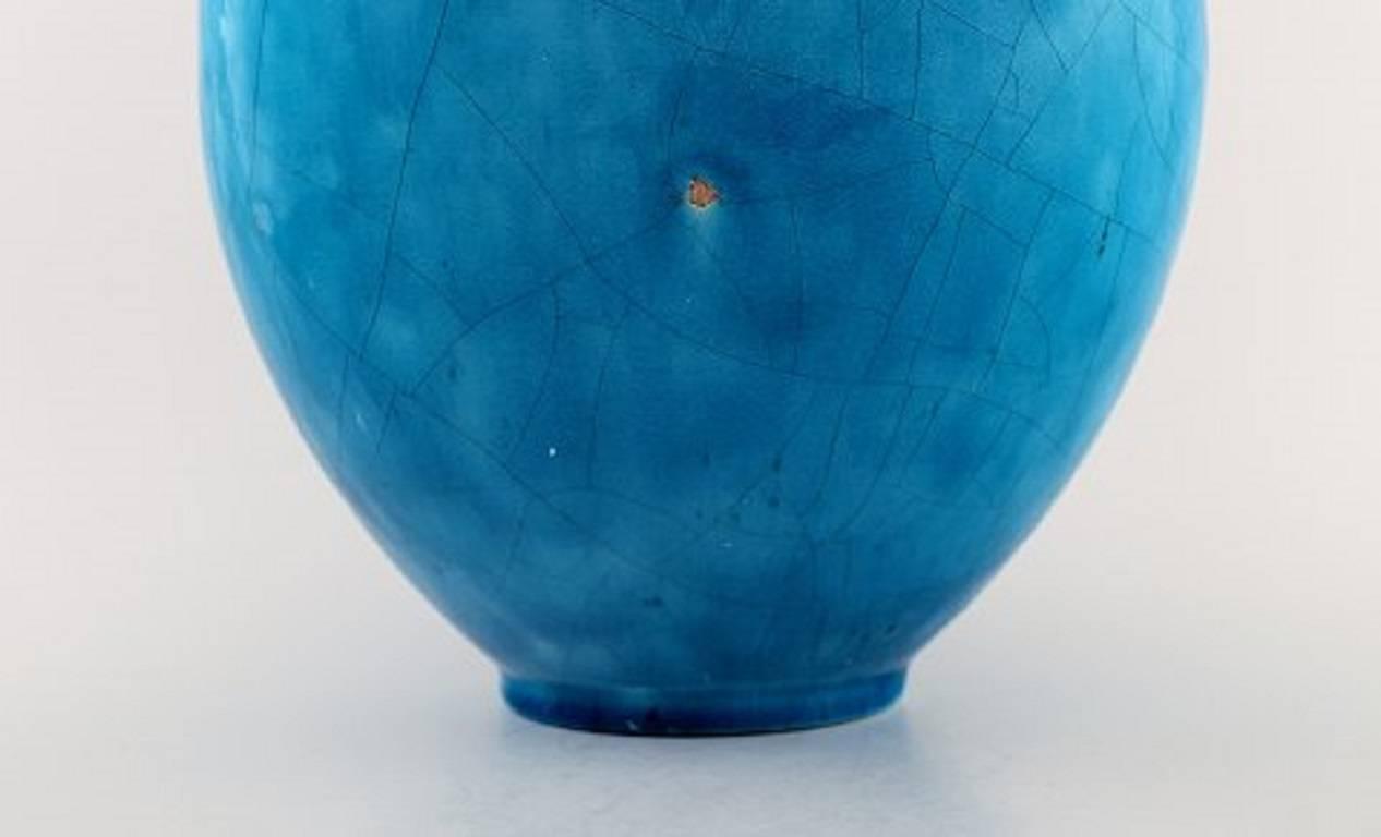 Edmond Lachenal, France, Large Art Pottery Vase For Sale at 1stdibs