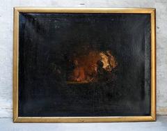 Frans Henriques, after Rembrandt van Rijn, Jesus in Emmaus, Oil on canvas