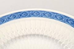 Four Pieces Royal Copenhagen Blue Fan Lunch Plate