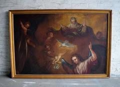 Oil Painting on Canvas, Unknown Old Master, 18th Century Biblical Scene