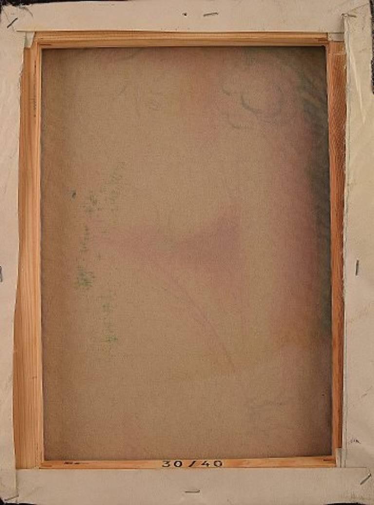 European Oil on Canvas, Naked Woman, Unknown Artist, 20th Century