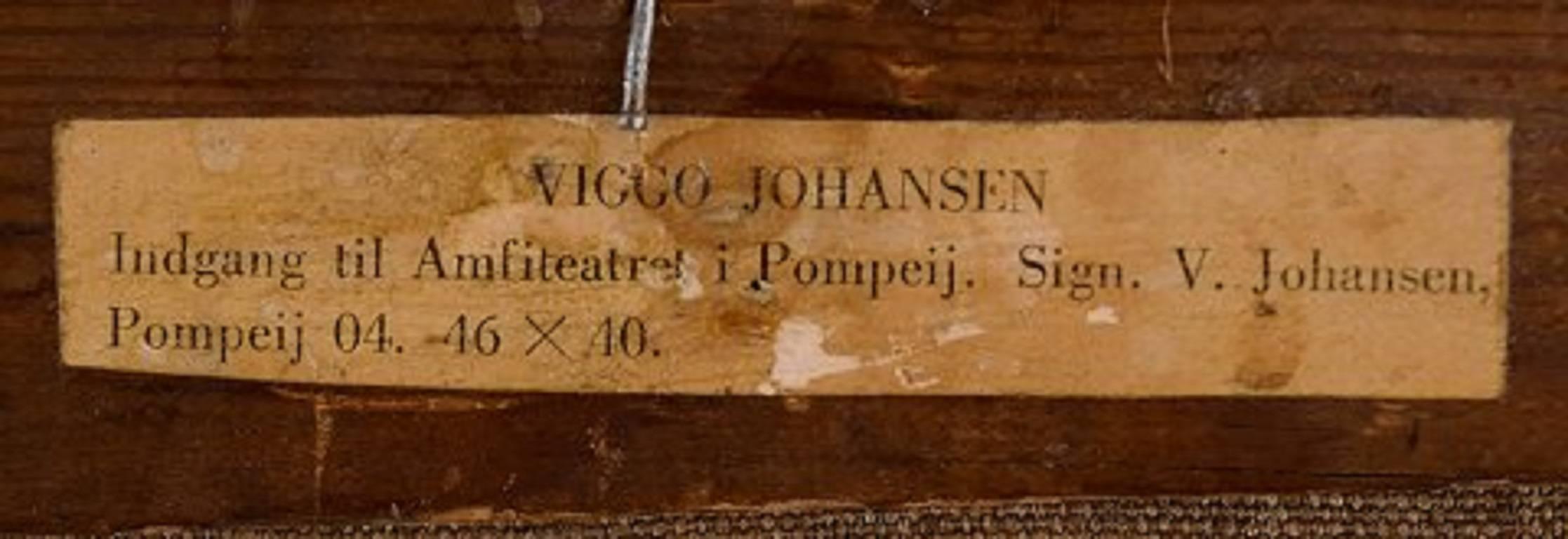 Viggo Johansen, Well Listed Danish Artist, Entrance to the Amphitheater 1