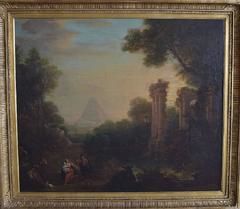 Flight into Egypt, Old Master, Circle of Claude Lorrain, 17th-18th Century