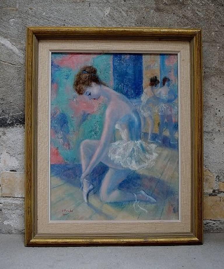 E. Strada, Paris, unknown artist, circa 1960s.

Ballerina.

Signed.

Measures: 27 x 33 (32 x 38) cm.

In perfect condition.