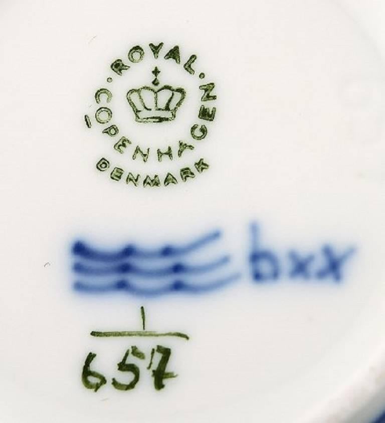 Neoclassical Blue Fluted Half Lace Royal Copenhagen Sugar/Lidded Bowl No. 657