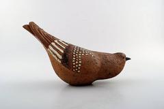 Unique Tyra Lundgren, Swedish Ceramics, Large Bird in Pottery, Unique Work