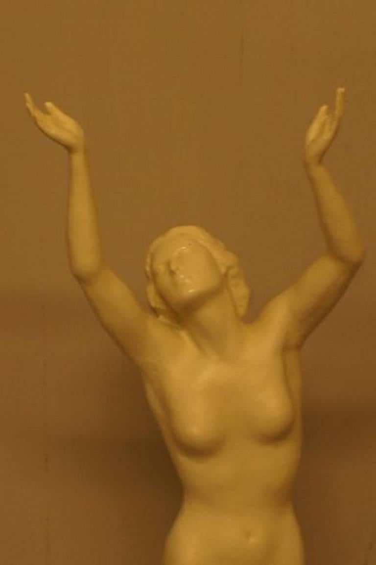 German Large Rosenthal Blanc de Chine Figure of Nude Woman