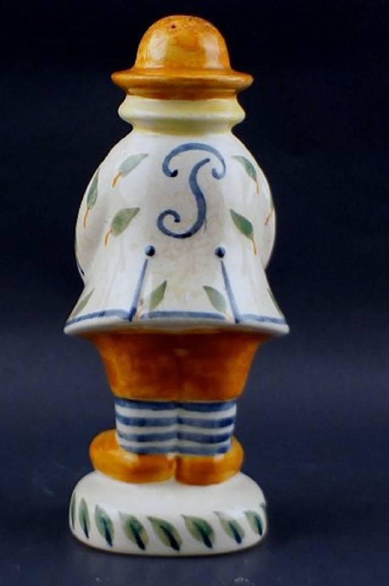 Aluminia "Small Claus" pepper shaker in faience. 

In good condition. 

14½ cm. high. 

Hallmarked.