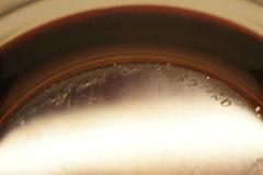 Orrefors Art Glass Bowl with Black Rim and Dark Red Bottom