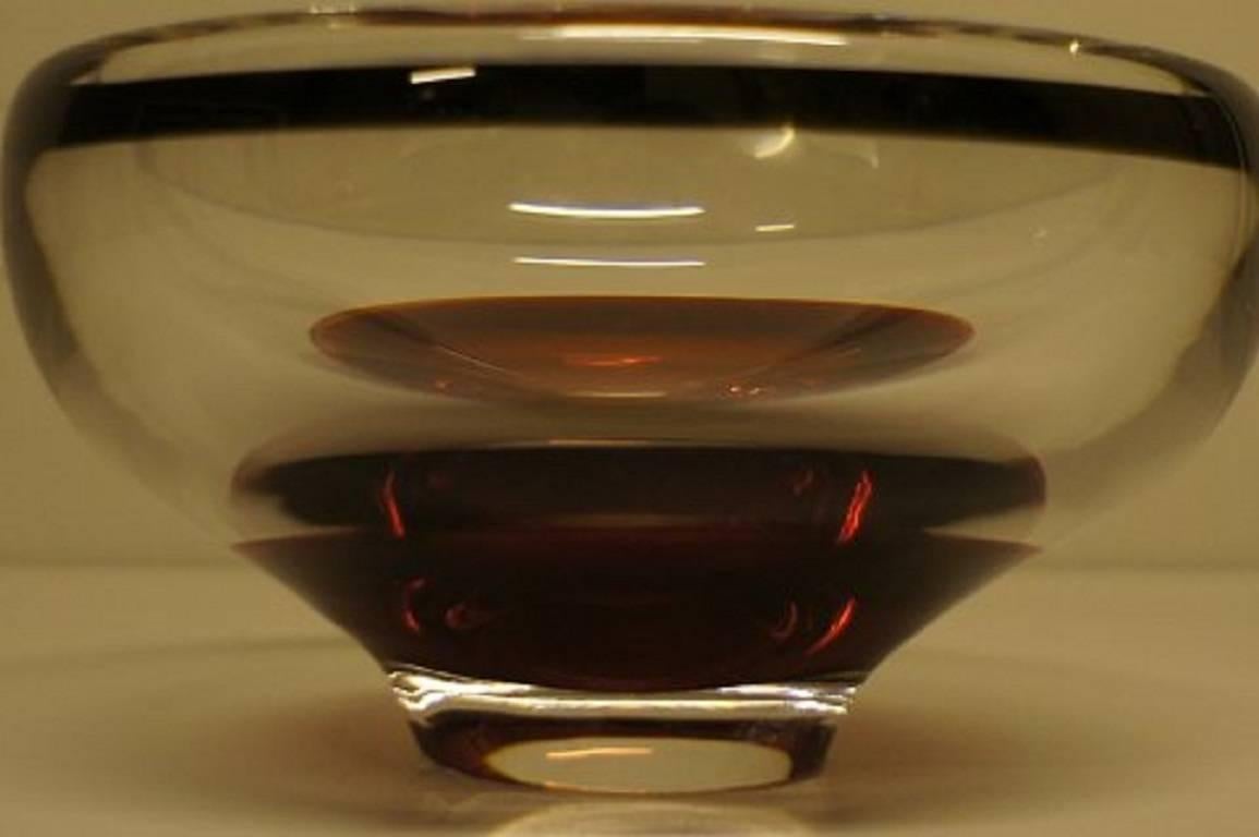 black glass bowl