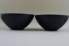 Two Fine Danish Design Large Krenit Fruit Bowls by Herbert Krenchel