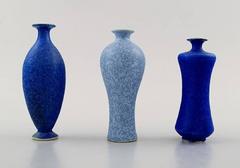 Collection of Nine Unique Miniature Ceramic Vases by Per Liljegren