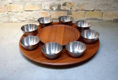 Flemming Digsmed, Complete Fondue for Eight-Piece Danish Design, 1960s