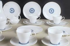 Rosenthal Bjorn Wiinblad "Romanze, " Coffee Service with Blue Decoration