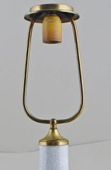 Dahl Jensen Table Lamp Crackle Porcelain, Decorated in Gold