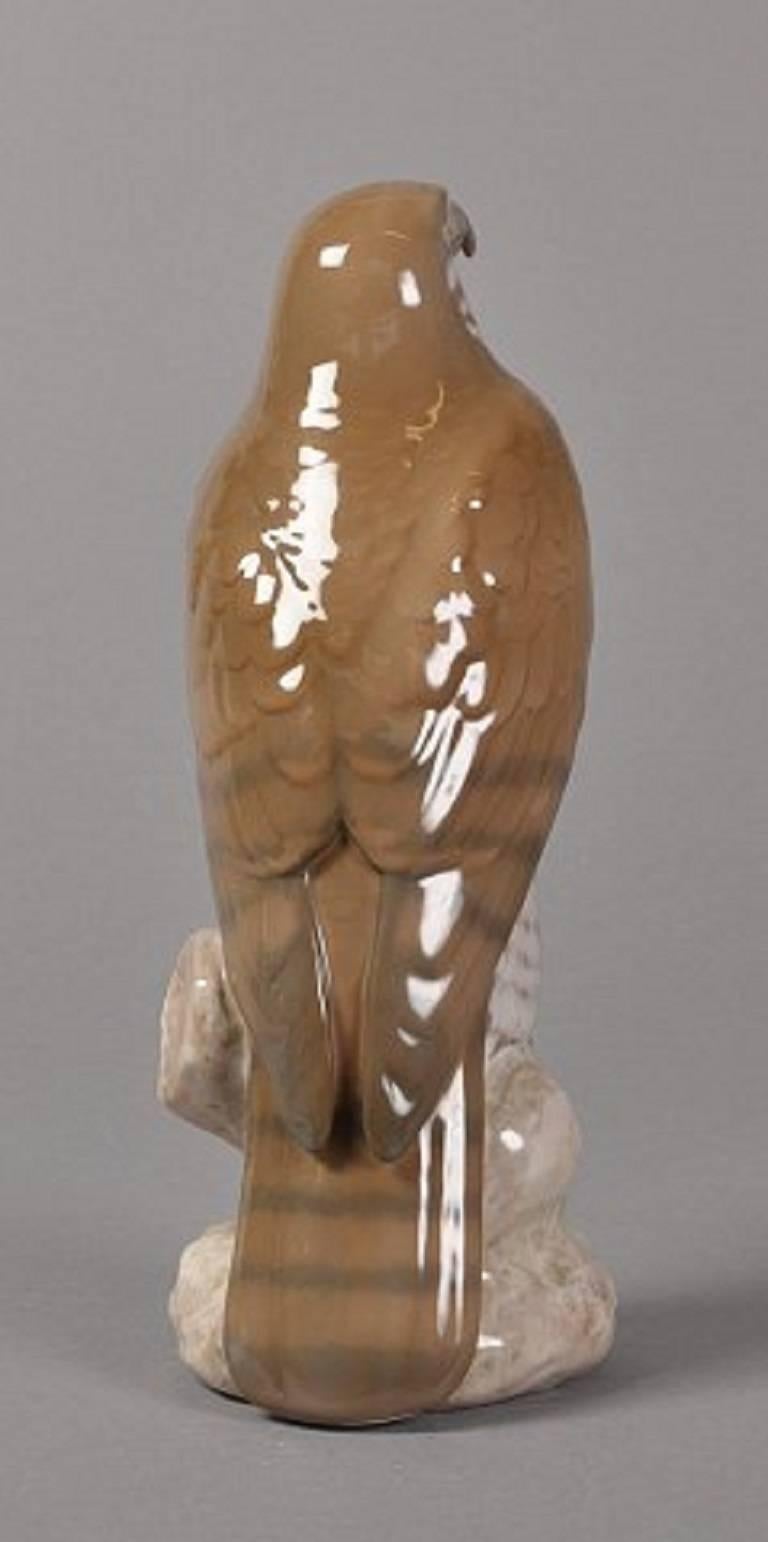 Scandinavian Modern B&G Large Falcon, Figure in Porcelain, Number 1892, Designed by Niels Nielsen For Sale