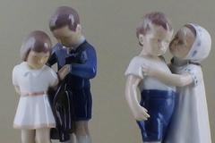 Dos figuras de niños B & G 'Bing & Grondahl'.
