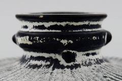Svend Hammershoi for KäHler, Denmark, a Pair of Glazed Candlesticks, 1930s