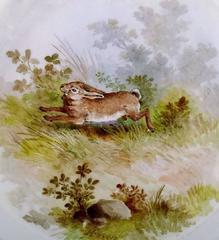 Royal Copenhagen Flora Danica / Fauna Danica Dinner Plate, Hare in Landscape
